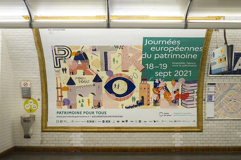  Journees europeennes du patrimoine  affiche metro  